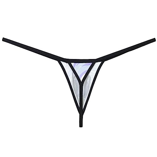 Men's Contour Pouch G-String Thong Underwear Ultra Exposure T-back Minimum Coverage Tangas Breathable Underpants4
