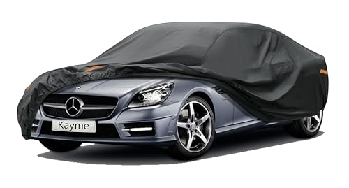 Kayme 7 Layers Car Cover Custom Fit for Mercedes Benz SLK Class 200 230 250 280 320 350 (1996-2025) Waterproof All Weather for Automobiles, Outdoor Full Cover Rain Sun UV Protection.