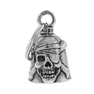 Clochette skull pirate porte-bonheur moto Guardian Bell