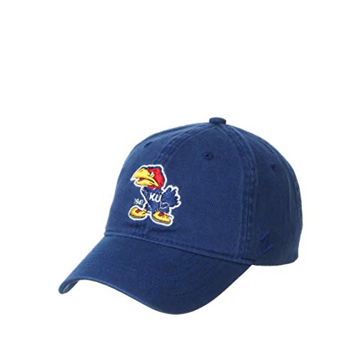 NCAA Kansas Jayhawks Mens Adjustable Scholarship Vault Hat, Kansas Jayhawks Royal, Adjustable