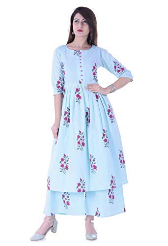 Cotton Kurti With Palazzo Pant 