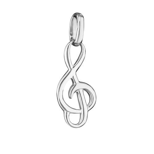 NKlaus clé de sol pendentif 925 argent sterling argent clé de sol 15mm musique 9115