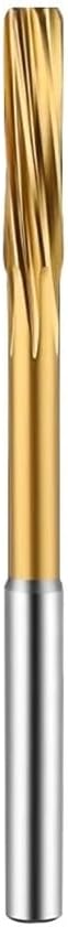 HSS-CO Cobalt Chucking Machine Reamer with Tian Plated H7 Spiral Helical Straight Shank Reamer 3-20mm(15mm)