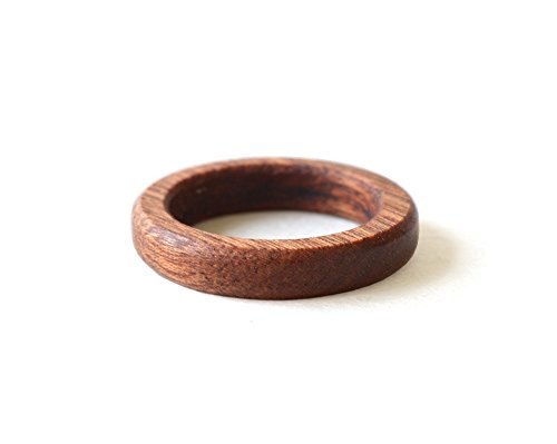 Mahogany Ring, Wood Ring, Wood Band, Mahogany Wood Ring, Wooden Wedding Jewelry, Mahogany Jewelry, Mahogany Wood Band, Holiday Gift, Personalized Ring #TOP2