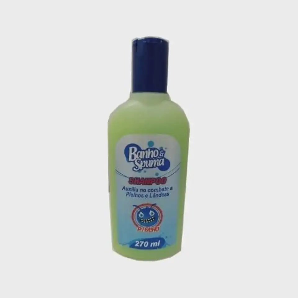 Shampoo Banho e Spuma Mata Piolho e Lêndeas 270ml