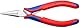 KNIPEX Elektronik-Greifzange mit Mehrkomponenten-Hüllen spiegelpoliert 145 mm, 35 62 145
