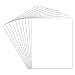 Golden State Art, 8x10 White Uncut Mat for Pictures/Frames - Pack of 10 - Acid-Free Matboards for Artworks, Prints, Photographs - Great for Weddings, Engagements, Graduations - Signature Friendly