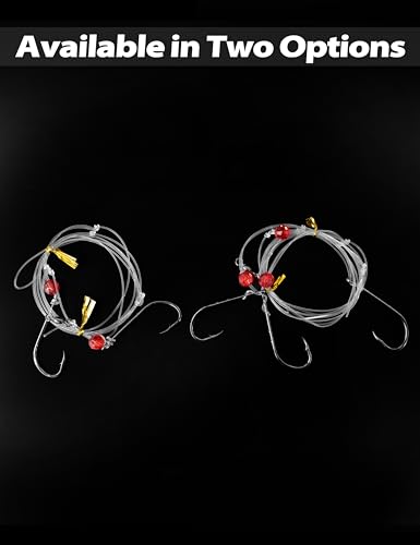BLUEWING HI-LO Rig con Anzuelos de Acero Alto Carbono para Pesca en Fondo, Multiseñuelo, Versátil High Low para Agua Salada y Dulce miniatura 6