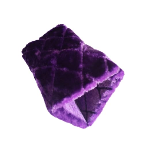 QUXVUIS カナリやオウム用の 鳥かご。鳥やインコの鳥の巣のための柔らかい生地と安全なハッピーバードコットンケージ, 紫, S (17x16x12cm)