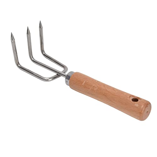 Juego de 2 rastrillos de mano ergonómicos para jardín miniatura 2