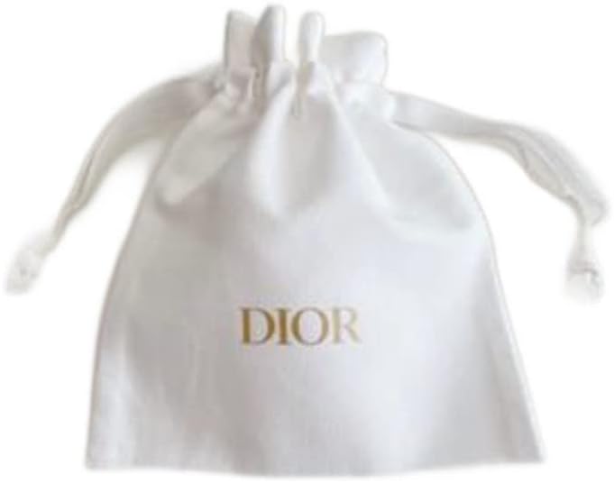 ディオールドローストリングポーチ、1ピース（白）