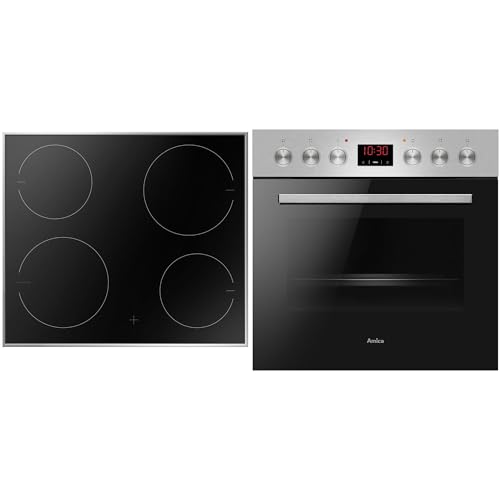 Amica EHI 935 611 E Einbau-Herdset mit Induktions-Kochfeld - Edelstahl