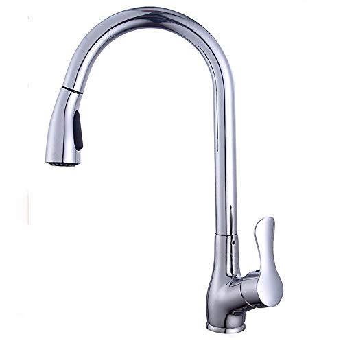 Robinet d'évier mélangeur de cuisine extensible pour stopper les éclaboussures d'eau