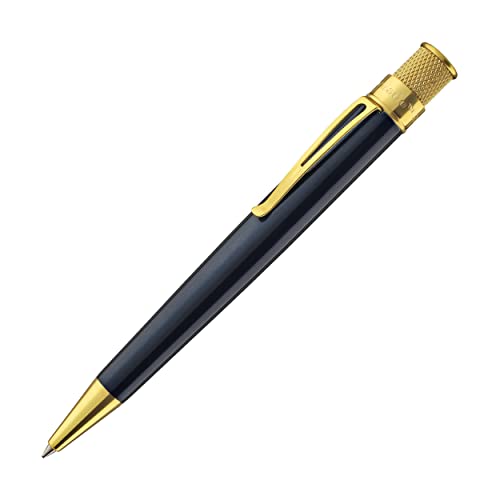 Goldspot Personalized Retro 51 Tornado 'Ice Blue With Gold Trim' Classic Rollerball Pen - Custom Engraved #TOP1
