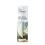 Raw Elements Mike Field Face & Body Face Mineral Sunscreen Stick, Non-Nano Zinc Oxide, Water-Resistant 80 Min, Reef Safe, All Ages Safe, SPF 30+, Travel Sunblock 1.0 oz