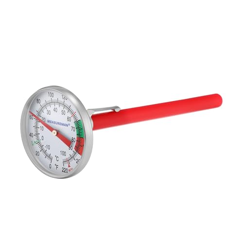 Thermomètre à lait et café 5 cm en acier pour mousse de précision - 2