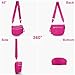 Lushandy Bum Bags for Women, Checkered Crossbody Bag Nylon Crossbody Purse Lightweight Fanny Pack Large Belt Bag for Travel