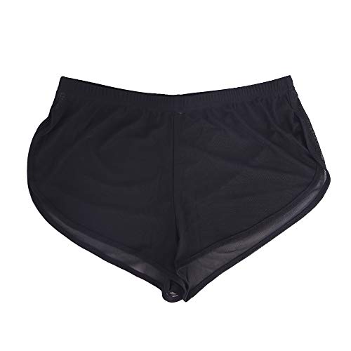 Mens Mesh Shorts See Through with Large Split Sides Active Boxers Underwear3