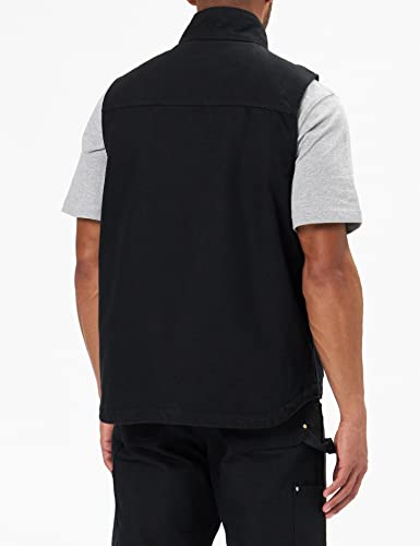 Carhartt Men's 104277 Washed Duck Mock Neck Vest - Sherpa Lined3