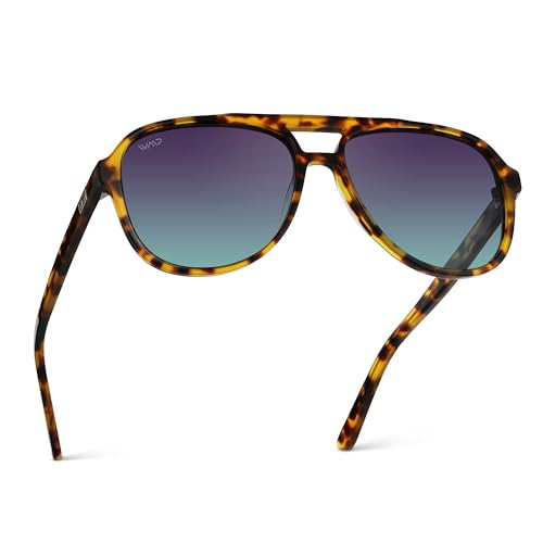 Image of WearMe Pro Chic Retro Oversized Polarized Sunglasses: Statement Aviators for Women