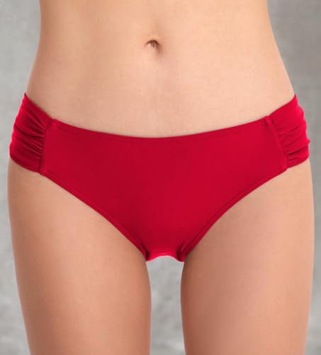 Image of Women's Bathing Suit Bottoms Full Coverage Ruched Bikini Tankini Bottom Swimsuit Brief