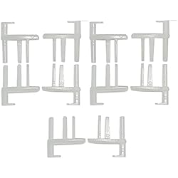 CANJPTON Compatible con Dometic 5 Pares de Piezas Finales, Cubierta de mosquitera de Repuesto/Clips de Extremo de persiana de Ventana SP042019Z