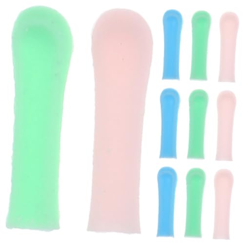 PLAFOPE Visible Ear Spoon Sleeves 15pcs Ear Wax Removal Covers Soft Silicone Easy to Use and Clean