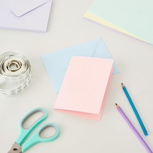 Image of Craft UK 279 C6 Card and Envelope Pack of 50 - Mixed Paste