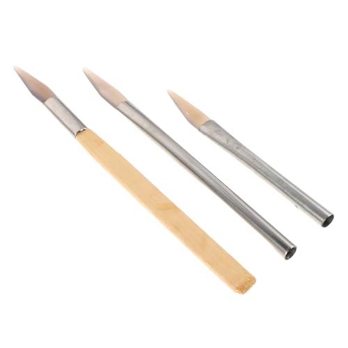 Gadpiparty Polishing Tool for Jewelry with Steel Handle Burnishing Pen for Scratch Removal Shine Restoration