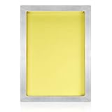 PP OPOUNT 10 x 14 Inch Aluminum Silk Screen Printing Frame with Yellow 230 Mesh for Screen Printing