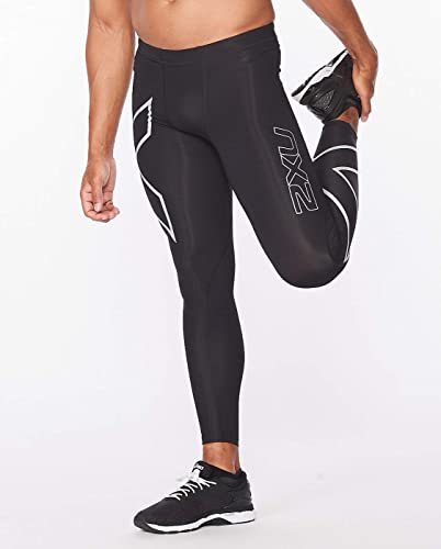 2XU Men's Core Compression Tights - Enhances Performance & Recovery