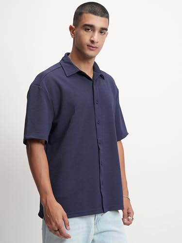 Image of Highlander Men's Solid Loose Fit Shirt