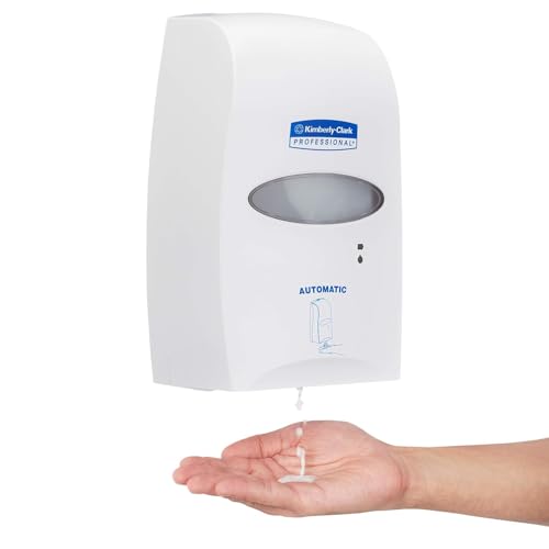 Image of Kimberly-Clark Professional Handwash Soap & Sanitiser Touchless Electronic Dispenser (92147) and Scott Gentle Handwash Foam Soap, Pack of 6, 1.2L /Cassette (Total 7.2 Liters) (30915)