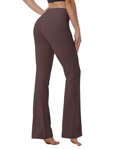 Image of BUBBLELIME 29 inch /31 inch /33 inch /35 inch /37 inch 3 Styles Women's High Waist Bootcut Yoga Pants Basic /Side Pockets Tummy Control Workout Flared