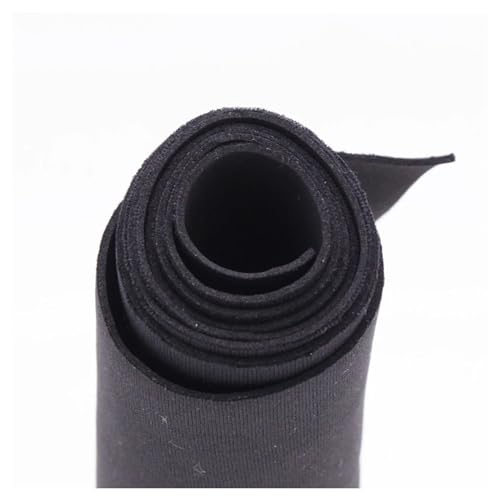 SRYSHKR Neopren Stoff wasserdicht 1 mm Neopren-Gewebe, einzelne Polyester-Verbundstoffe for Reparatur-Tauchschutz(15cm x 45cm)