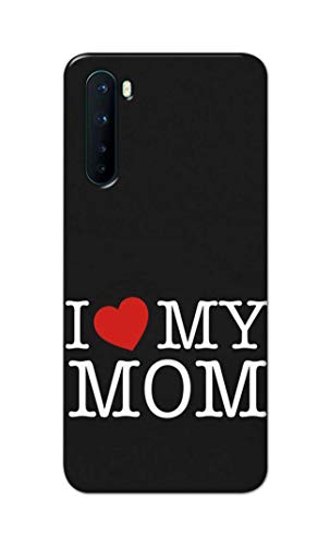 Image of PRINTFIDAA I Love My Mom Hard Back Cover for OnePlus NORD (2020 Model), OnePlus Z Back Cover -(P6) KAT1006
