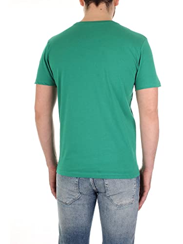 Kappa 303LRZ0 T-Shirt Uomo Verde/Bianco XS