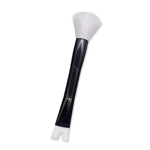 1Pcs U-Shaped Dual-End Nose Contour Brush, Pro Contour Duo Brush, Black and White