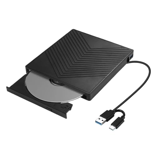 Lecteur DVD externe USB 3.0 et Type C 6-en-1 avec lecteur carte SD TF