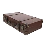 Design spacieux : avec capacité, cette valise est idéale pour les voyages, offrant suffisamment d'espace pour vos , décoration de coffre, décoration de valises vintage