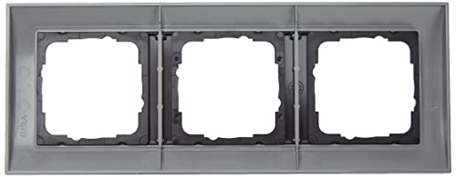 Gira 021306 Abdeckrahmen 3-fach Event aluminium mit anthrazit Zwischenrahmen