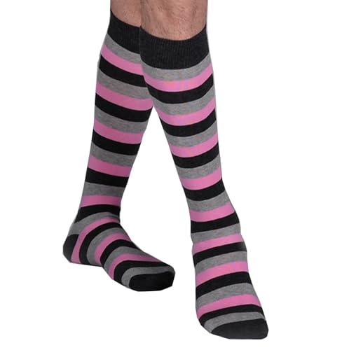 Image of Mysocks Unisex Extra Fine Combed Cotton Knee High Socks, Hand Linked Toe, Soft Latex Band