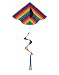 In the Breeze Rainbow Stripe Delta Kite with Spinning Tail