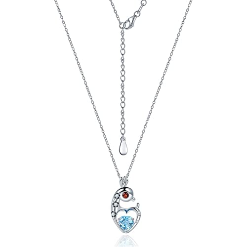 Collier colliers dames mode topaze bleue pendentif idéal pour vos soirées