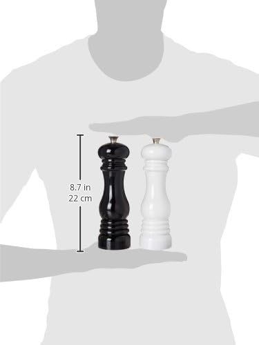 Miniatura 6 de Le Creuset Juego de molinillo de sal y pimienta, 8.0 in x 2.6 in cada uno, blanco y negro