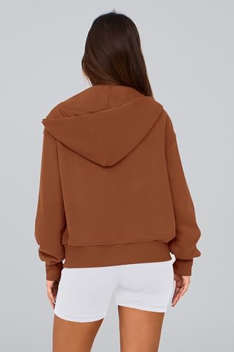 PRETTYGARDEN Hoodies for Women Sweatshirt Zip Up Hoodie Fall Fashion 2025 Trendy Long Sleeve Jackets Winter Clothing Outfits