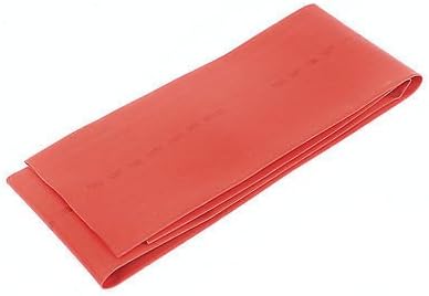 Red 70mm Diameter 2:1 Polyolefin Tube Sleeving Heat Shrink Tubing 1M 3.3Ft