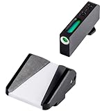 TRUGLO TFX Tritium & Fiber-Optic Xtreme Front & F.A.S.T. Rear Handgun Sight Set | Durable Shock-Resistant Compact Glowing Day & Night Tactical Sights, Compatible with Glock Handguns