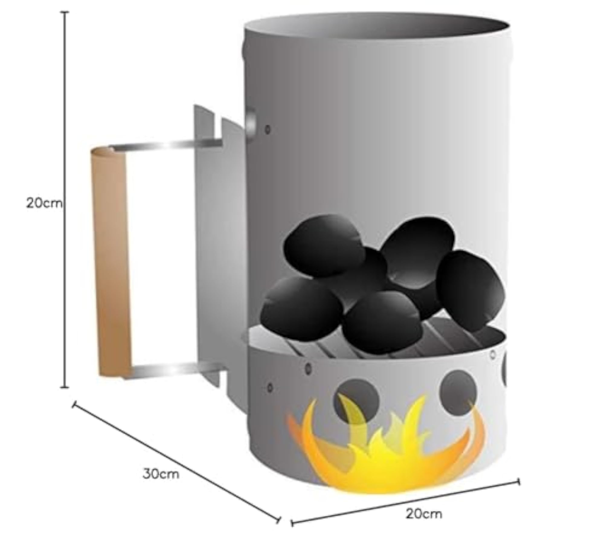 BBQ Charcoal Chimney Starter