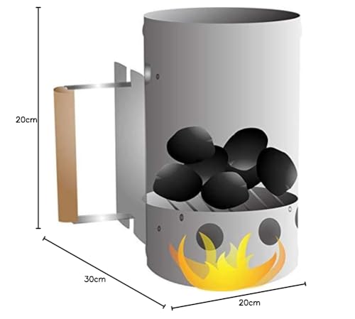 SAPRETAILER BBQ Charcoal chimney starter